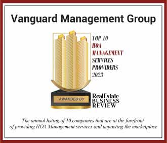 Vanguard Management Group Top 10 HOA Management Services provider trophy